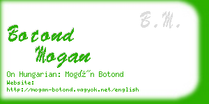 botond mogan business card